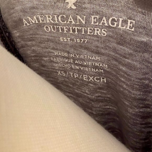 AEO Purple Casual Mid Sleeve Top - Picture 4 of 4